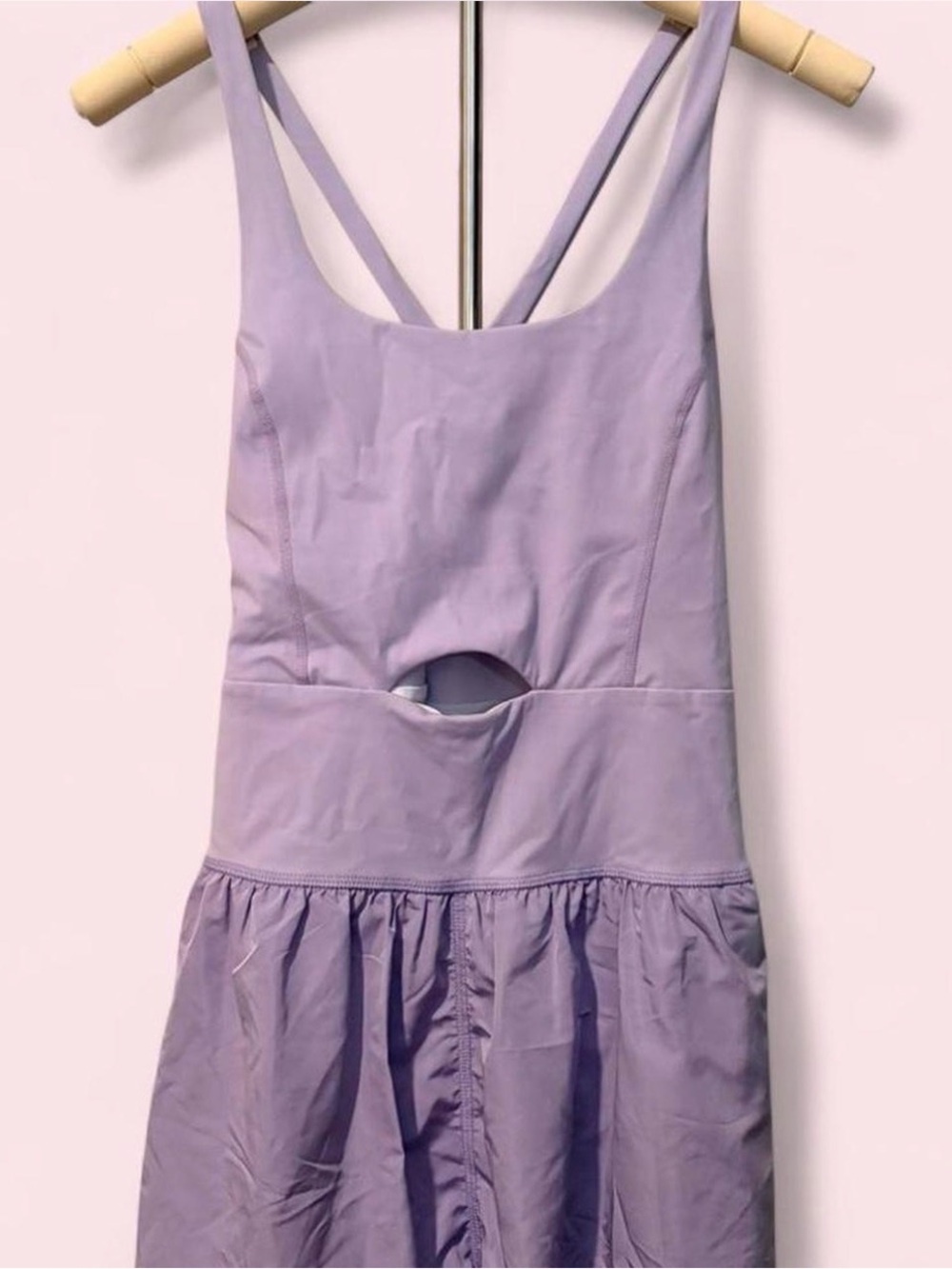 purple athletic romper